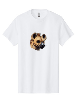Hyena-Head-5 Mens Graphic Tee, 100% Cotton, Casual Summer Wear