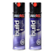 2x PROXL PRO BUILD HIGH BUILD FILLER PRIMER AEROSOL 500ML GREY