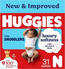 Huggies Size Newborn Diapers Little Snugglers 31 Ct