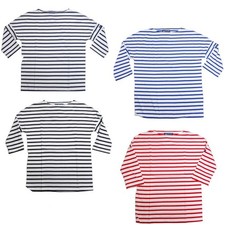 SAINT JAMES Women's Boatneck 3/4 Sleeve Drop-Shoulder Tee