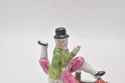 Antike Keramik Dreibein Mann Figur ''Herr der drei Beine'' Ornament 11 cm