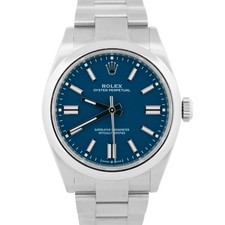 NEW 2026 PAPERS Rolex Oyster Perpetual Steel MED BLUE 41mm 134300 Watch BOX