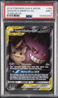2019 POKEMON SUN & MOON TEAM UP #165 FULL ART/GENGAR & MIMIKYU GX PSA 9
