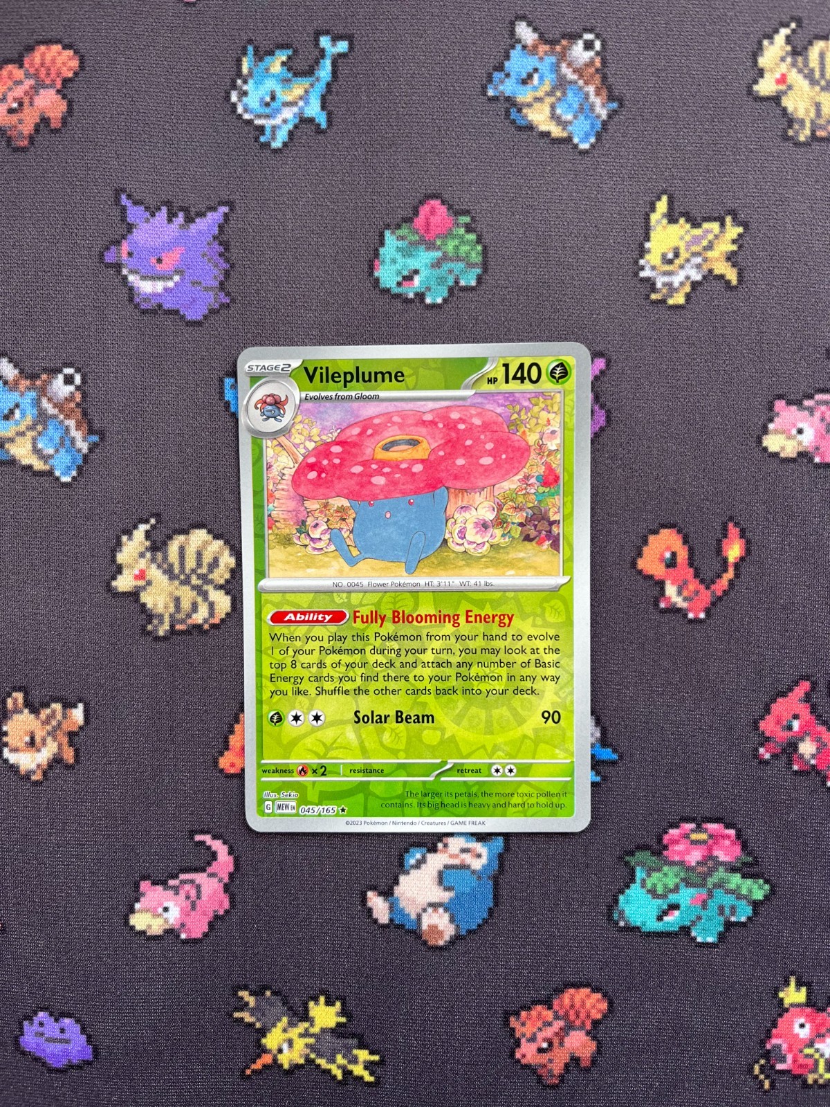 Pokemon - Vileplume 045/165 Scarlet & Violet 151 - Reverse Holo NM