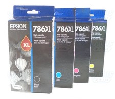 4PK Genuine Epson 786XL Black  786XL Color WF4640 WF5110 WF5690