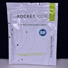 Rocketbook Flip Smart Notebook w/ Pilot Frixion Pen Microfiber Cloth - New