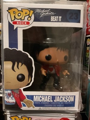 Funko Pop! Rocks: Beat It - Michael Jackson #23 - W/ Protector - Box Damage