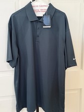 Men's NIKE GOLF Dri-fit Polo Golf Shirt Gray - New Sz XL NWT Swoosh logo