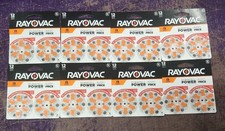 Lot of NEW SEALED 96 Count Rayovac Hearing Aid Batteries Zinc Size 13 Orange 28
