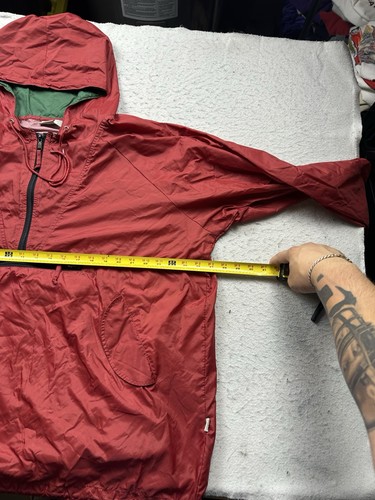 Vintage Men’s Gap Nylon Swishy Anorak Windbreaker Jacket 90s Sz XL Solid Outdoor - Picture 4 of 5