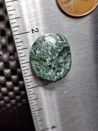 Large Isle Royale Greenstone Chlorastrolite Freeform Cab Polished Michigan Gem - Picture 2 of 17