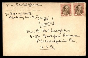 Mayfairstamps Iraq Legation of USA to Phila PA Cover aaz_51449