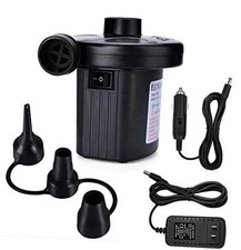 Air Pump Air Mattress Pump for Inflatables Blow up Pool Raft Bed Boat Black