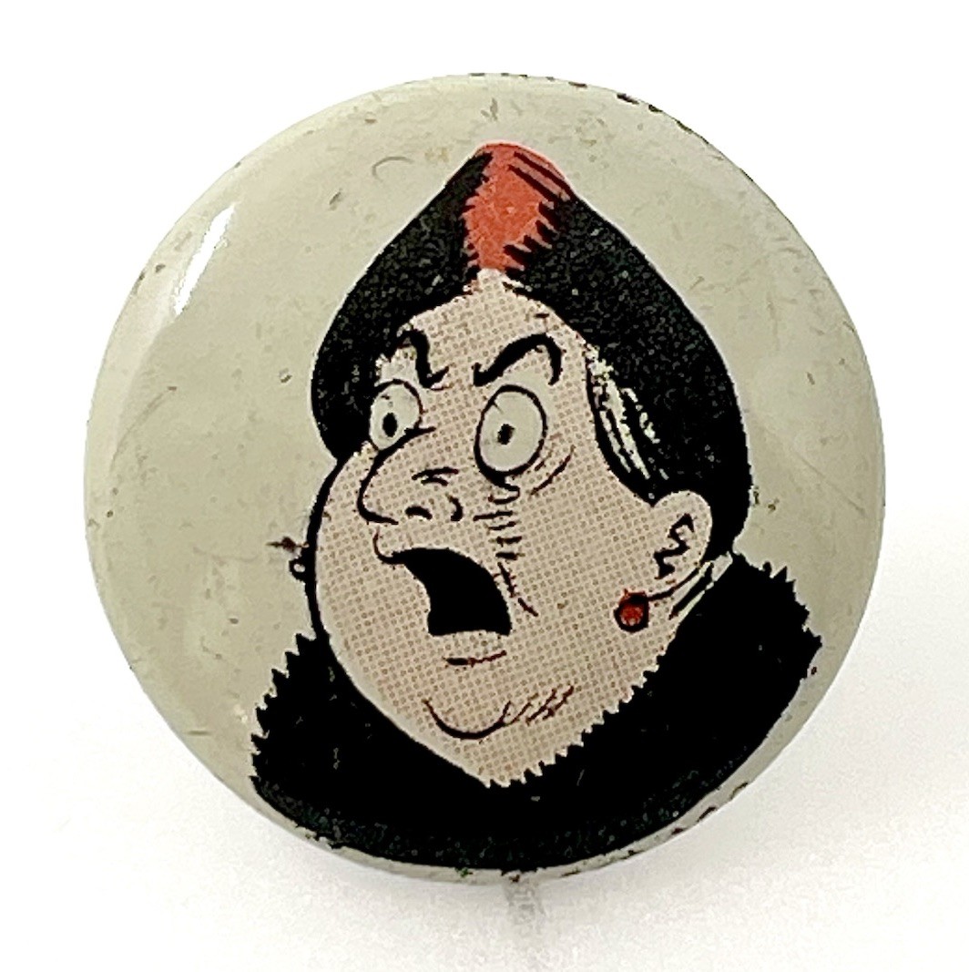 Kellogg's Pep Mama De Stross Round Metal Pinback Button Vintage Rare