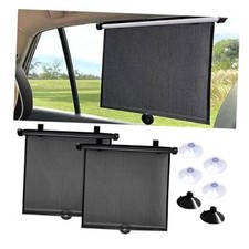 2PCS Car Window Shades for Baby, 18" x 20" Retractable Car Shades for Large