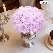 Purple Artificial Rose Flower Ball Table Bouquet Wedding Artificial Flower Balls
