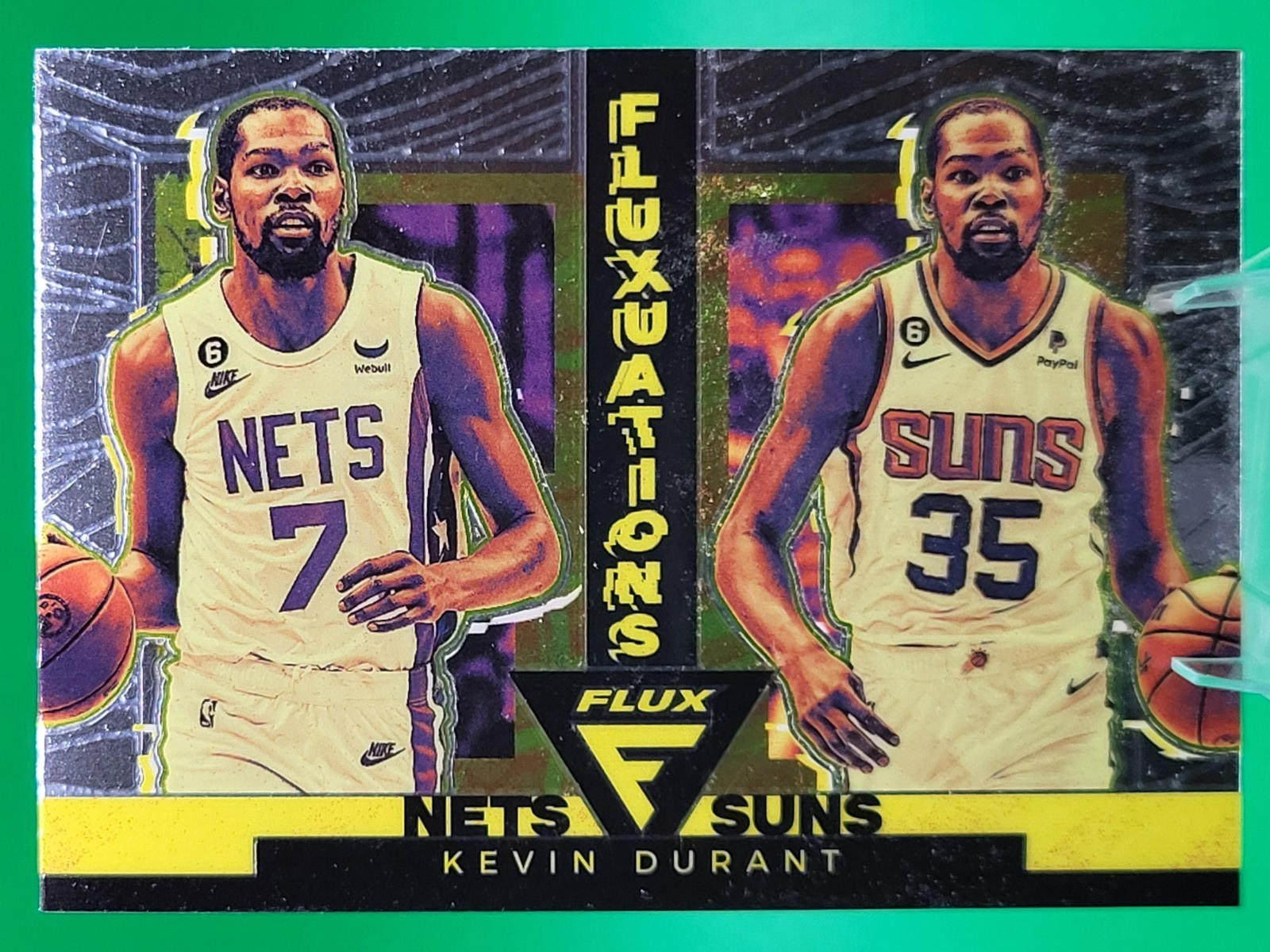 2022-23 Panini Flux Fluxuations #4 Kevin Durant New Jersey Nets and PhoenixSuns
