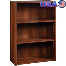 3-Shelf Bookcase Adjustable Shelves Small Bookshelf Storage Solution Home Office