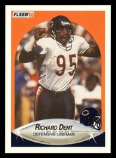 Richard Dent 1990 Fleer #291 Chicago Bears FOOTBALL *075