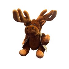 TY Attic Treasures Montgomery Moose Plush 10.5