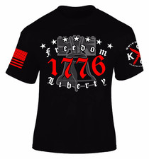 Freedom 1776 Liberty Bell Shirt Patriotic USA Vintage Graphic Unisex Tee