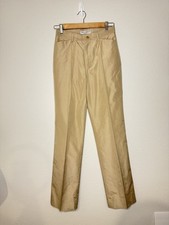 VTG Dolce & Gabbana Beige Virgin Wool Dress Pants IT 40 US 0/2 Italy D&G