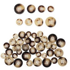 Bottoni per artigianato 40 bottoni per vestiti misti in resina 2 stili 4 mi