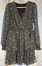 Bnwt Stunning Ladies Angeleye Floaty Layered Floral Dress Size Uk 12
