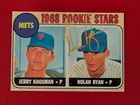 Nolan Ryan 1968 Topps Rookie Card Reprint with Gold Foil facsimile
