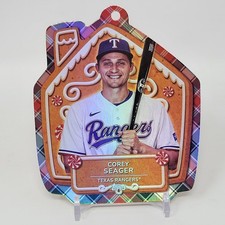 2024 Topps Holiday COREY SEAGER Mega MLB ORNAMENT CARD #MLBO-15 Texas Rangers