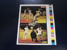 Jose Canseco David and Rickey Henderson 1990 Score COLOR Strip Proof Oddball