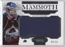 2013-14 Panini Dominion Mammoth Jersey 4/50 Calvin Pickard #M-LV 2a6