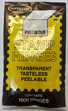 Supersafe Prefolded Stamp Hinges, Pack of 1000