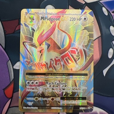 M Pidgeot EX 105/108 Evolutions Full Art Holo Ultra Rare 2016