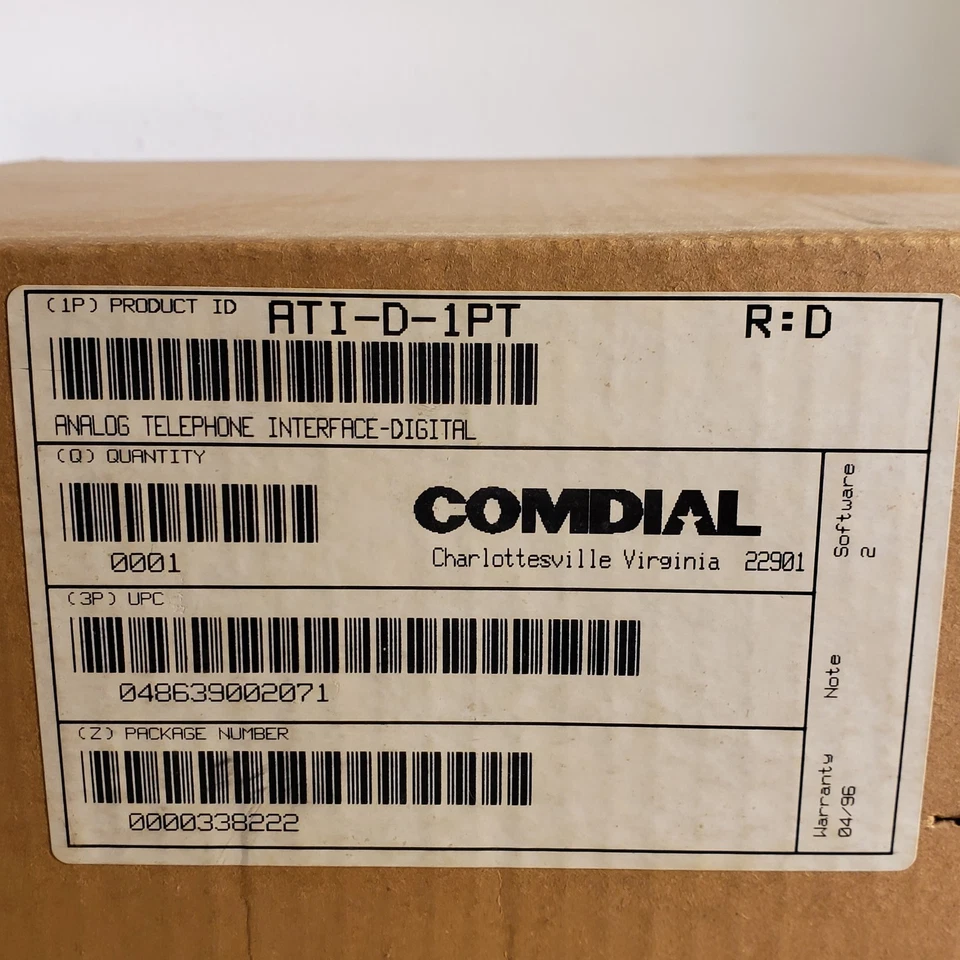 Comdial ATI-D-1PT 1 Port Analog Telephone Interface Digital 04863900271 - Image 3 of 4
