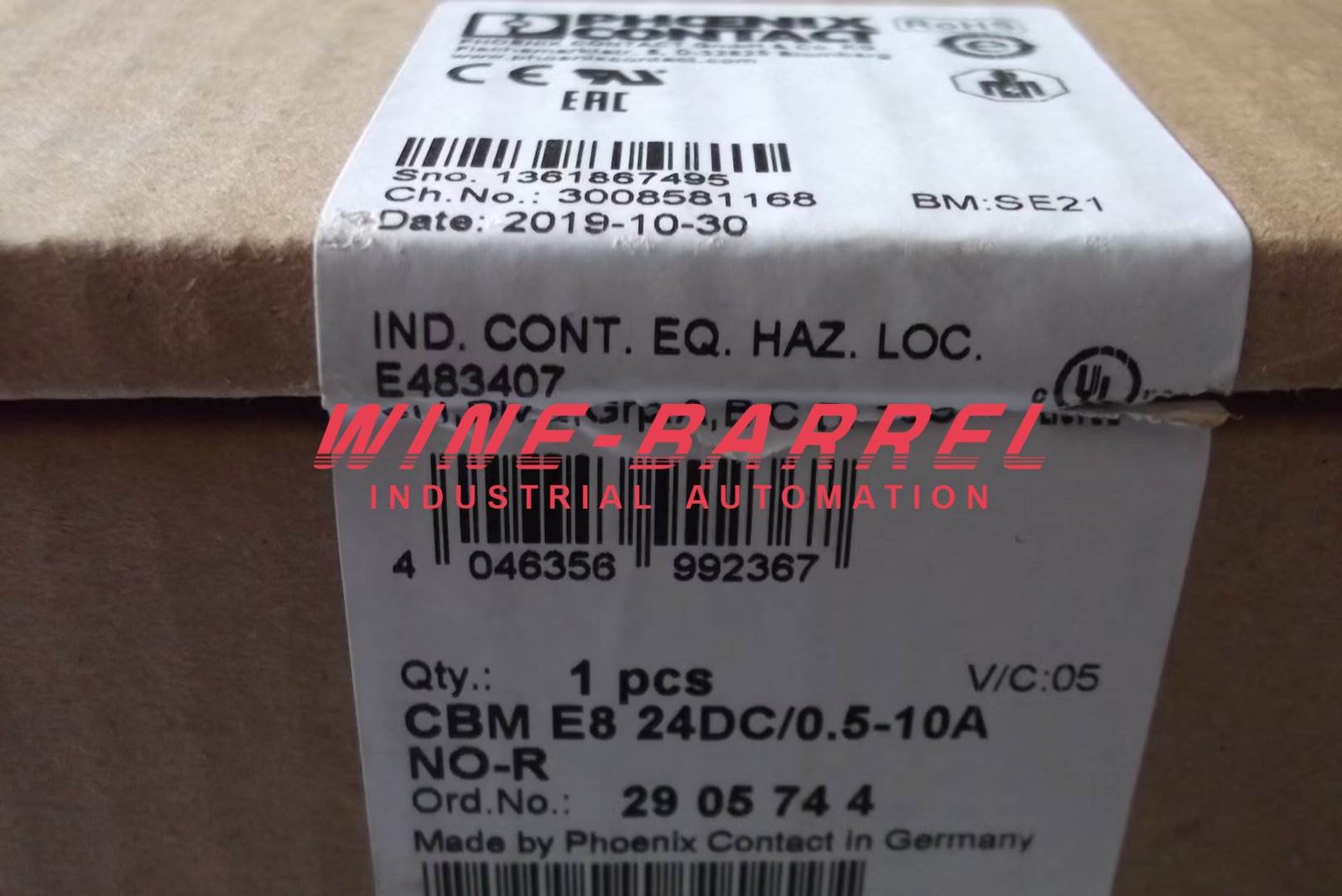 1pcs NEW Phoenix Contact Circuit Breaker CBM E8 24DC/0.5-10A NO-R 2905744