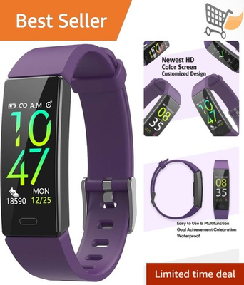 #ad Fitness Tracker Waterproof Blood Pressure Heart Rate Sleep Monitor for Men Women $32.98