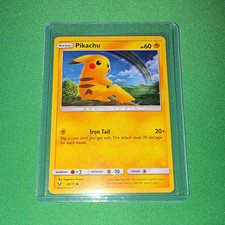 Pokemon Pikachu Shining Legends Cracked Ice Holo Rare 28/73
