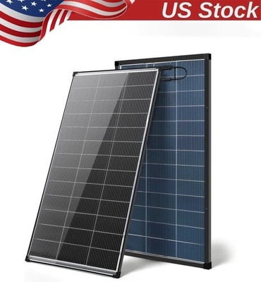 200W Solar Panels Bifacial Monocrystalline N-Type 12V PV Home Roof RV Off-Grid