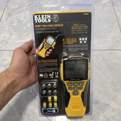 Klein Tools Scout Pro 3 Cable Tester Kit RJ11 RJ12 RJ45 Coaxial MPN VDV501-851