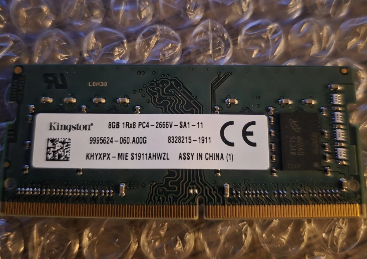 Kingston DDR4 SDRAM 8 GB Capacity per Module Memory (RAM) for sale