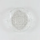 Vintage Anchor Hocking Clear Glass Early American Prescut Coaster