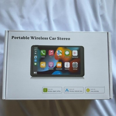 Portable Wireless Car Stereo with Backup Camera Support