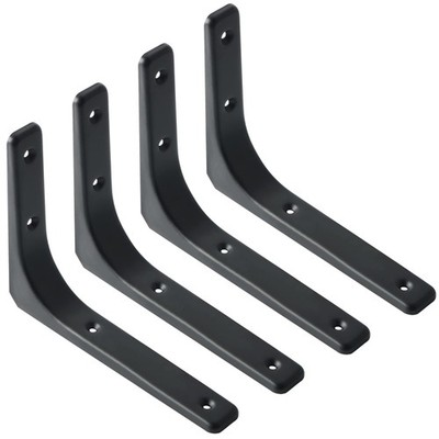Metal Shelf Brackets 8 x 6 Inch Heavy Duty L Angle Brackets Shelf Hardware De...