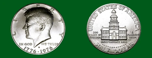 1976-S TOP GEM-BU++++ BICENTENNIAL 40% SILVER 50C KENNEDY HALF DOLLAR! MS++++!