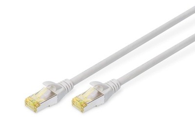 DIGITUS 0.25 m Cat6 a RJ45 Patch Cable - S-FTP - LSZH Cat-6A - 0,25 m Grey