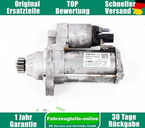 VW Polo VI AW 02M911024Q Anlasser Starter 1.0 TSI
