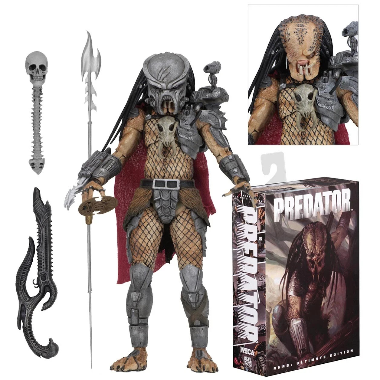 NECA Ultimate Ahab Predator 7" Action Figur Predators Dark Horse Comics Offical