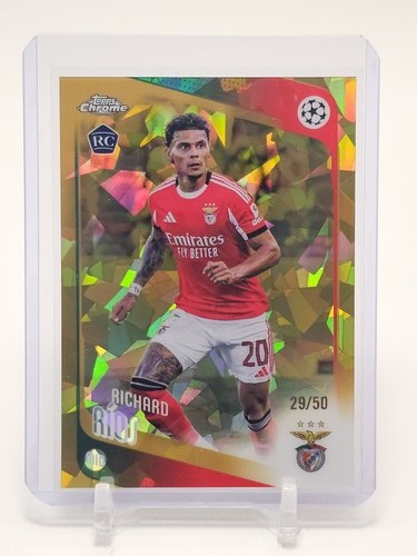 RICHARD RIOS 2025-26 TOPPS CHROME UCC GOLD SAPPHIRE ROOKIE /50 #16 Q5332