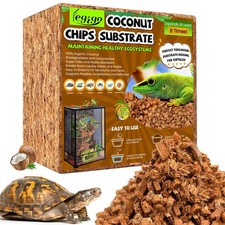 10 LB Coconut Husk For Reptiles 72QT Natural Coconut Fiber Substrate Bedding